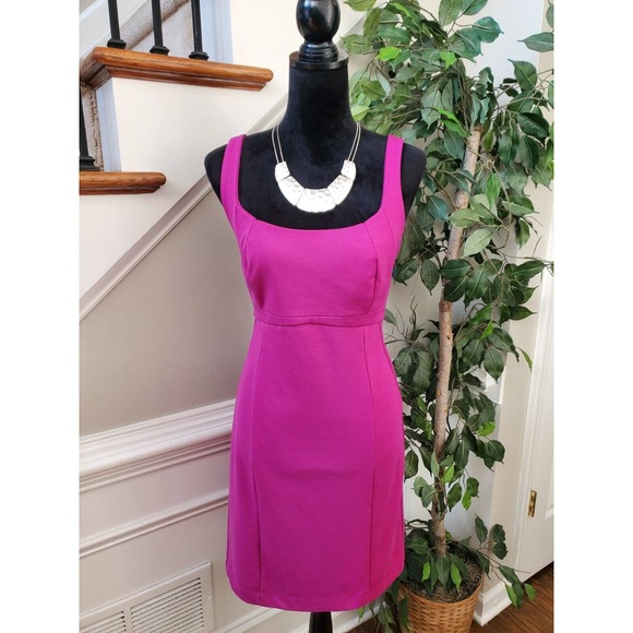 New York & Company Dresses & Skirts - New York & Company Womens Pink Sleeveless Scoop Neck Casual Knee Length Dress 14